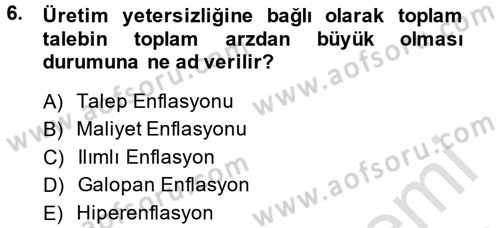 Hayvancılık Ekonomisi Dersi 2014 - 2015 Yılı Tek Ders Sınav Soruları 6. Soru