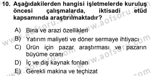 Hayvancılık Ekonomisi Dersi 2015 - 2016 Yılı Tek Ders Sınav Soruları 10. Soru
