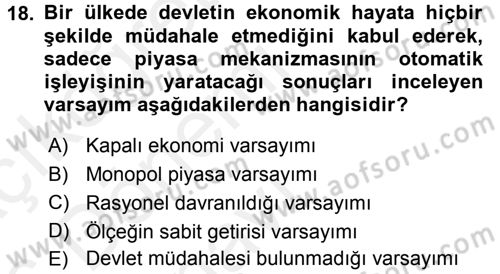 Hayvancılık Ekonomisi Dersi 2015 - 2016 Yılı Tek Ders Sınav Soruları 18. Soru