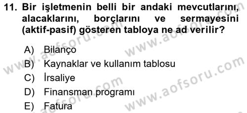 Hayvancılık Ekonomisi Dersi 2023 - 2024 Yılı (Final) Dönem Sonu Sınav Soruları 11. Soru