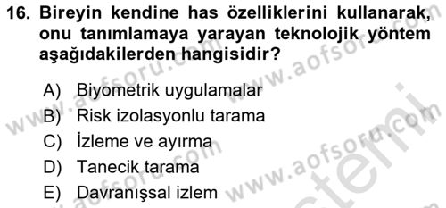 Hayvancılık Ekonomisi Dersi 2024 - 2025 Yılı Yaz Okulu Sınav Soruları 16. Soru