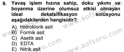 Temel Veteriner Patoloji Dersi 2012 - 2013 Yılı (Vize) Ara Sınav Soruları 9. Soru