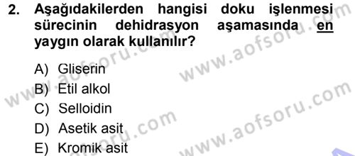 Temel Veteriner Patoloji Dersi 2012 - 2013 Yılı (Final) Dönem Sonu Sınav Soruları 2. Soru