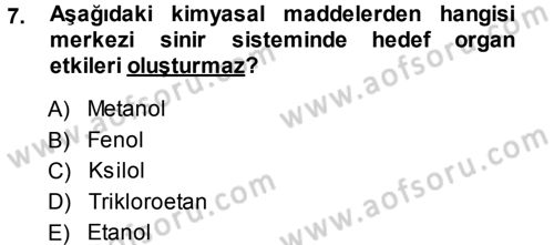 Temel Veteriner Patoloji Dersi 2013 - 2014 Yılı (Vize) Ara Sınav Soruları 7. Soru