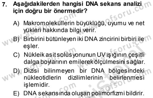 Temel Veteriner Patoloji Dersi 2013 - 2014 Yılı Tek Ders Sınav Soruları 7. Soru