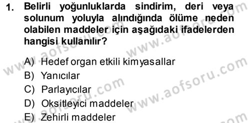 Temel Veteriner Patoloji Dersi 2014 - 2015 Yılı Tek Ders Sınav Soruları 1. Soru