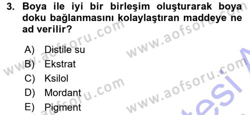 Temel Veteriner Patoloji Dersi 2015 - 2016 Yılı (Final) Dönem Sonu Sınav Soruları 3. Soru