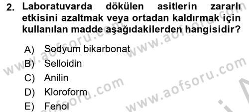 Temel Veteriner Patoloji Dersi 2016 - 2017 Yılı 3 Ders Sınav Soruları 2. Soru