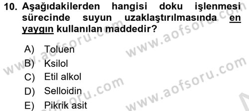 Temel Veteriner Patoloji Dersi 2016 - 2017 Yılı (Vize) Ara Sınav Soruları 10. Soru