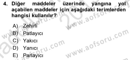 Temel Veteriner Patoloji Dersi 2019 - 2020 Yılı (Vize) Ara Sınav Soruları 4. Soru