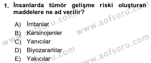 Temel Veteriner Patoloji Dersi 2021 - 2022 Yılı (Final) Dönem Sonu Sınav Soruları 1. Soru