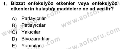 Temel Veteriner Patoloji Dersi 2021 - 2022 Yılı Yaz Okulu Sınav Soruları 1. Soru