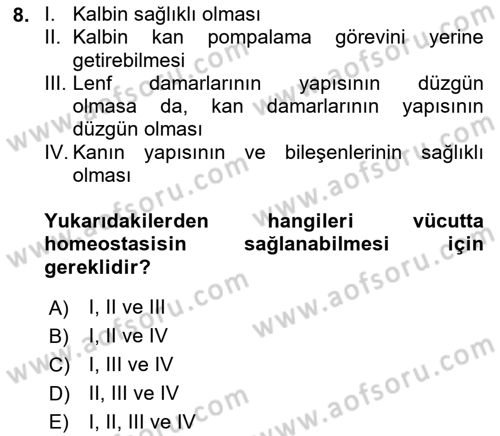 Temel Veteriner Patoloji Dersi 2022 - 2023 Yılı (Final) Dönem Sonu Sınav Soruları 8. Soru