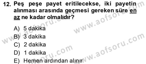 Doğum Bilgisi ve Suni Tohumlama Dersi 2013 - 2014 Yılı (Vize) Ara Sınav Soruları 12. Soru