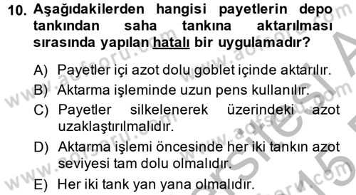 Doğum Bilgisi ve Suni Tohumlama Dersi 2014 - 2015 Yılı (Vize) Ara Sınav Soruları 10. Soru