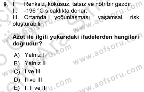 Doğum Bilgisi ve Suni Tohumlama Dersi 2024 - 2025 Yılı (Vize) Ara Sınav Soruları 9. Soru