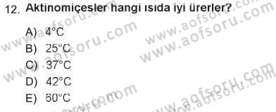 Veteriner Mikrobiyoloji ve Epidemiyoloji Dersi 2012 - 2013 Yılı Tek Ders Sınav Soruları 12. Soru