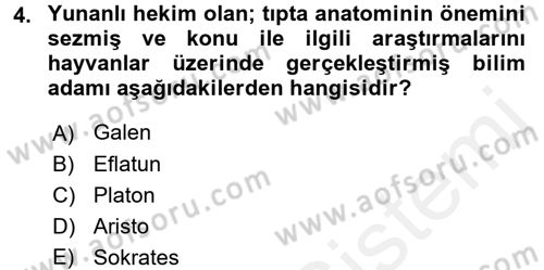 Laboratuvar Hayvanlarını Yetiştirme ve Sağlığı Dersi 2017 - 2018 Yılı 3 Ders Sınav Soruları 4. Soru