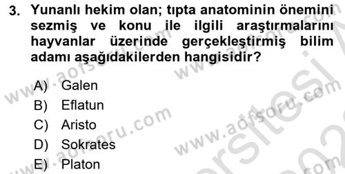 Laboratuvar Hayvanlarını Yetiştirme ve Sağlığı Dersi 2021 - 2022 Yılı (Vize) Ara Sınav Soruları 3. Soru