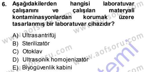 Viroloji Dersi 2013 - 2014 Yılı (Final) Dönem Sonu Sınav Soruları 6. Soru