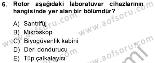 Viroloji Dersi 2014 - 2015 Yılı (Final) Dönem Sonu Sınav Soruları 6. Soru