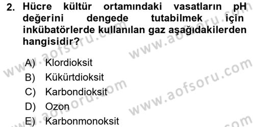 Viroloji Dersi 2016 - 2017 Yılı (Final) Dönem Sonu Sınav Soruları 2. Soru