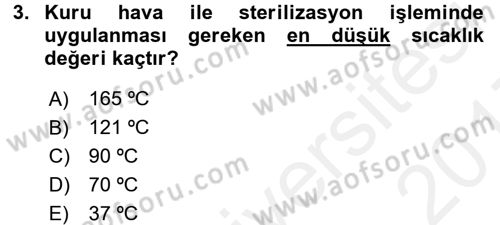 Viroloji Dersi 2016 - 2017 Yılı (Final) Dönem Sonu Sınav Soruları 3. Soru