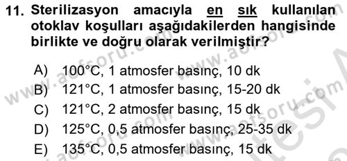 Viroloji Dersi 2020 - 2021 Yılı Yaz Okulu Sınavı 11. Soru