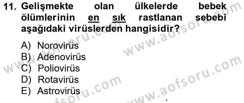 Gıda Güvenliğinin Temel Prensipleri Dersi 2013 - 2014 Yılı Tek Ders Sınav Soruları 11. Soru