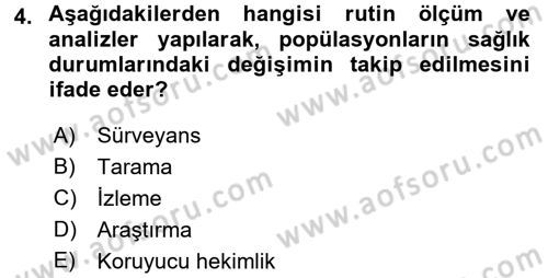 Gıda Güvenliğinin Temel Prensipleri Dersi 2015 - 2016 Yılı (Final) Dönem Sonu Sınav Soruları 4. Soru