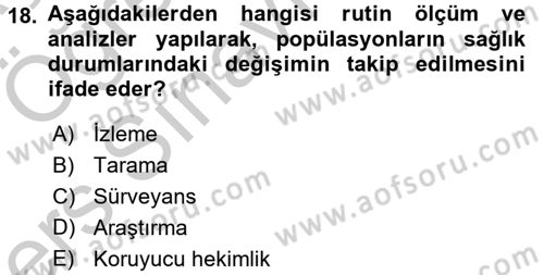 Gıda Güvenliğinin Temel Prensipleri Dersi 2016 - 2017 Yılı 3 Ders Sınav Soruları 18. Soru