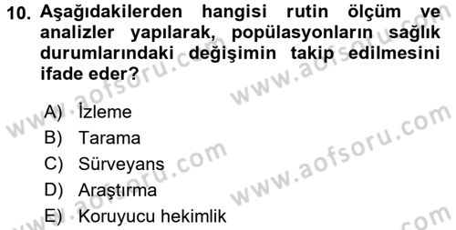 Gıda Güvenliğinin Temel Prensipleri Dersi 2017 - 2018 Yılı 3 Ders Sınav Soruları 10. Soru