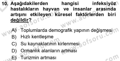 Gıda Güvenliğinin Temel Prensipleri Dersi 2018 - 2019 Yılı 3 Ders Sınav Soruları 10. Soru