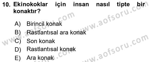 Gıda Güvenliğinin Temel Prensipleri Dersi 2020 - 2021 Yılı Yaz Okulu Sınav Soruları 10. Soru