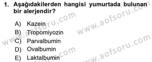 Gıda Güvenliğinin Temel Prensipleri Dersi 2024 - 2025 Yılı (Final) Dönem Sonu Sınav Soruları 1. Soru