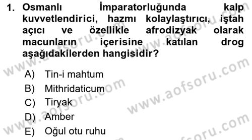 Temel İlaç Bilgisi Ve Akılcı İlaç Kullanımı Dersi 2016 - 2017 Yılı 3 Ders Sınav Soruları 1. Soru