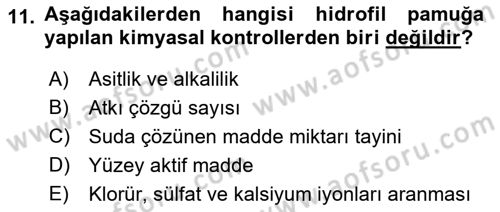 Temel İlaç Bilgisi Ve Akılcı İlaç Kullanımı Dersi 2018 - 2019 Yılı (Final) Dönem Sonu Sınav Soruları 11. Soru