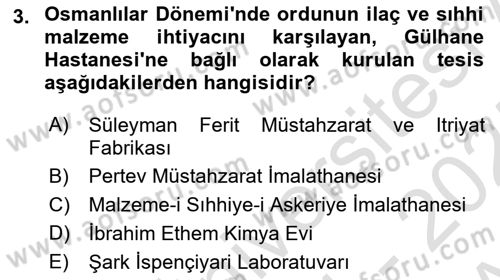 Temel İlaç Bilgisi Ve Akılcı İlaç Kullanımı Dersi Ara Sınavı Deneme Sınav Soruları 3. Soru