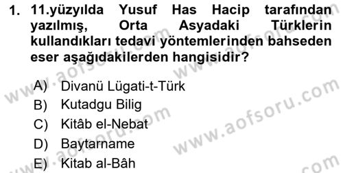 Temel İlaç Bilgisi Ve Akılcı İlaç Kullanımı Dersi 2025 - 2026 Yılı (Vize) Ara Sınav Soruları 1. Soru