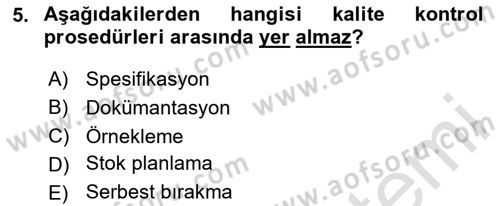 Temel İlaç Bilgisi Ve Akılcı İlaç Kullanımı Dersi 2025 - 2026 Yılı (Final) Dönem Sonu Sınav Soruları 5. Soru
