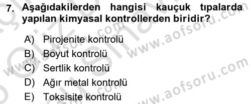 Temel İlaç Bilgisi Ve Akılcı İlaç Kullanımı Dersi 2025 - 2026 Yılı (Final) Dönem Sonu Sınav Soruları 7. Soru