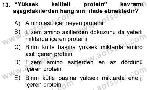 Halk Sağlığı Dersi 2016 - 2017 Yılı (Final) Dönem Sonu Sınav Soruları 13. Soru