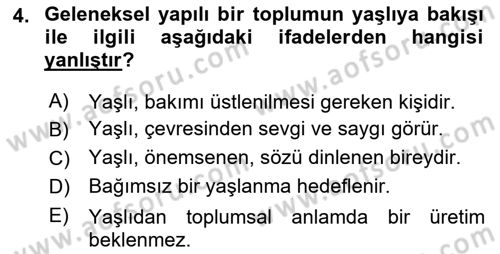 Halk Sağlığı Dersi 2017 - 2018 Yılı (Final) Dönem Sonu Sınav Soruları 4. Soru