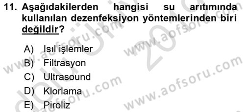 Halk Sağlığı Dersi 2018 - 2019 Yılı 3 Ders Sınav Soruları 11. Soru