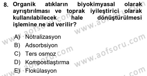 Halk Sağlığı Dersi 2018 - 2019 Yılı Yaz Okulu Sınav Soruları 8. Soru