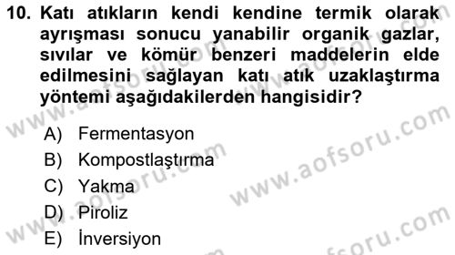 Halk Sağlığı Dersi 2024 - 2025 Yılı (Final) Dönem Sonu Sınav Soruları 10. Soru