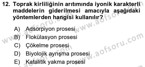 Halk Sağlığı Dersi 2024 - 2025 Yılı (Final) Dönem Sonu Sınav Soruları 12. Soru