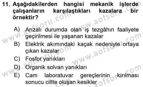 Halk Sağlığı Dersi 2024 - 2025 Yılı Yaz Okulu Sınav Soruları 11. Soru