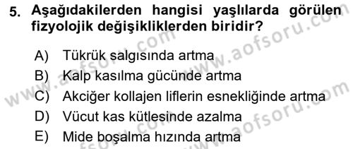 Halk Sağlığı Dersi 2024 - 2025 Yılı Yaz Okulu Sınav Soruları 5. Soru