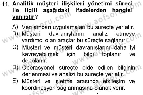 Lojistik İlkeleri Dersi 2012 - 2013 Yılı (Final) Dönem Sonu Sınav Soruları 11. Soru